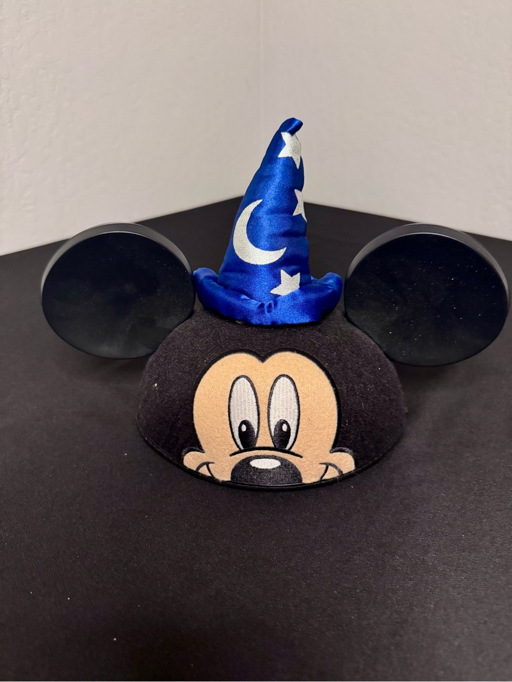 Disney Parks Sorcerer Mickey Mouse Ear Hat Fantasia Wizard Blue Black One Size
